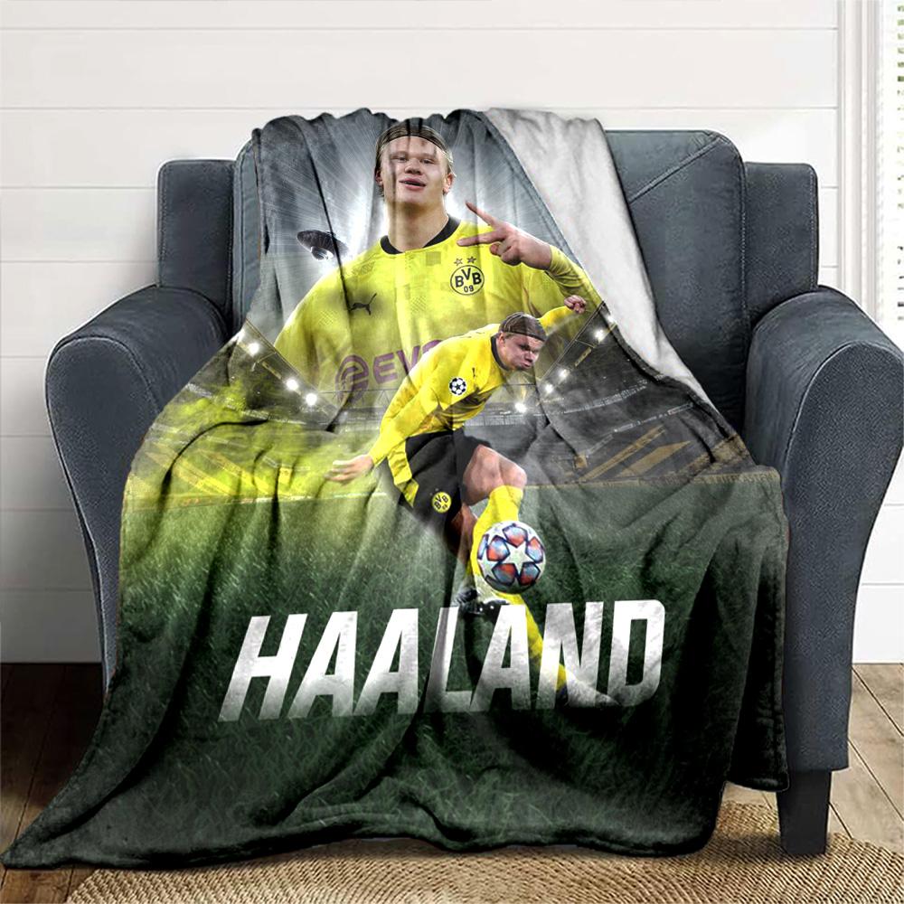 Haaland Blanket Ultra-Soft Perfect for Office Seaside Picnics Four Seasons Multipurpose Stylish Decor Ideal Gift for Friends Family Couples Picnic