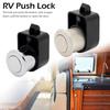 Cabinet Lock Push Button Lock Alloy Pull Handle Plastic Materials Reliable Lock Sturdy Construction For Cabinets