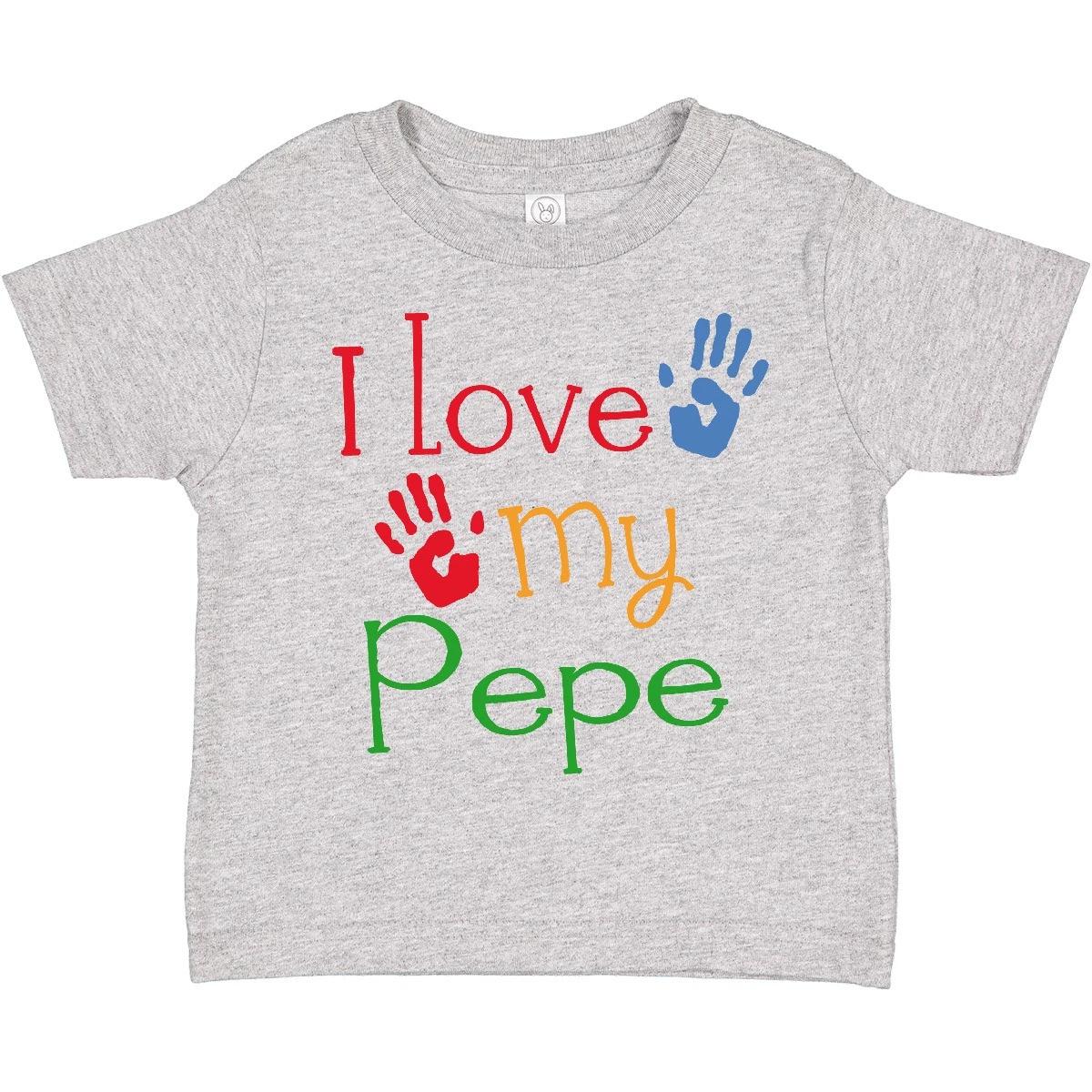 Inktastic Pepe Grandkids Handprints Toddler T-Shirt Grandpa Grandfather Grandkid 150