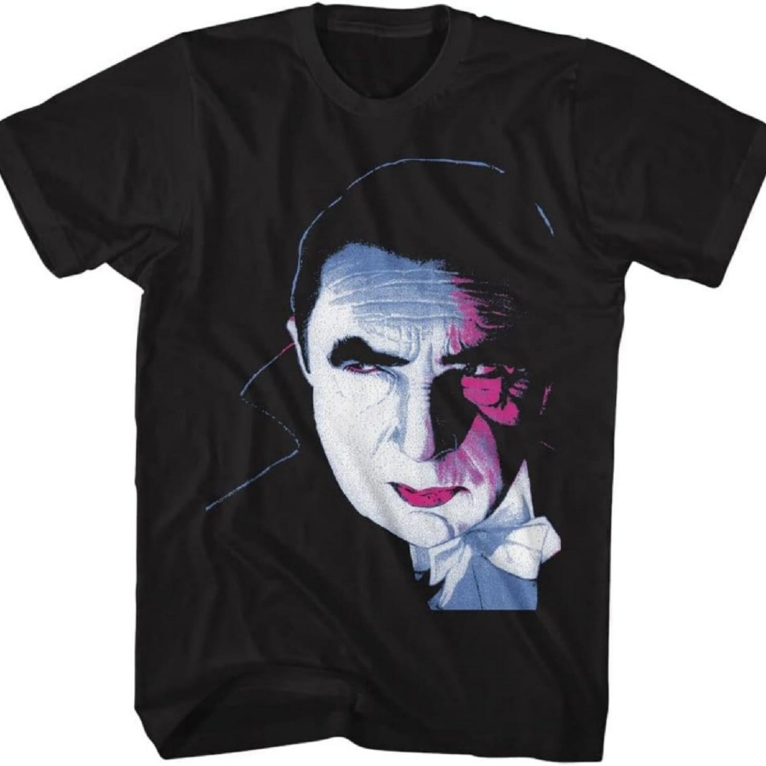 

Bela Lugosi T Shirt Dracula Portrait Mens Short Sleeve T Shirts Horror Films Vintage Style Graphic Tees S
