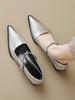 Woman Fashion Pointy Mary Jane Shoes 2025 Spring New Elegant Pumps Female Sexy Pointed Toe High Heels Thick Heel Party Shoes
