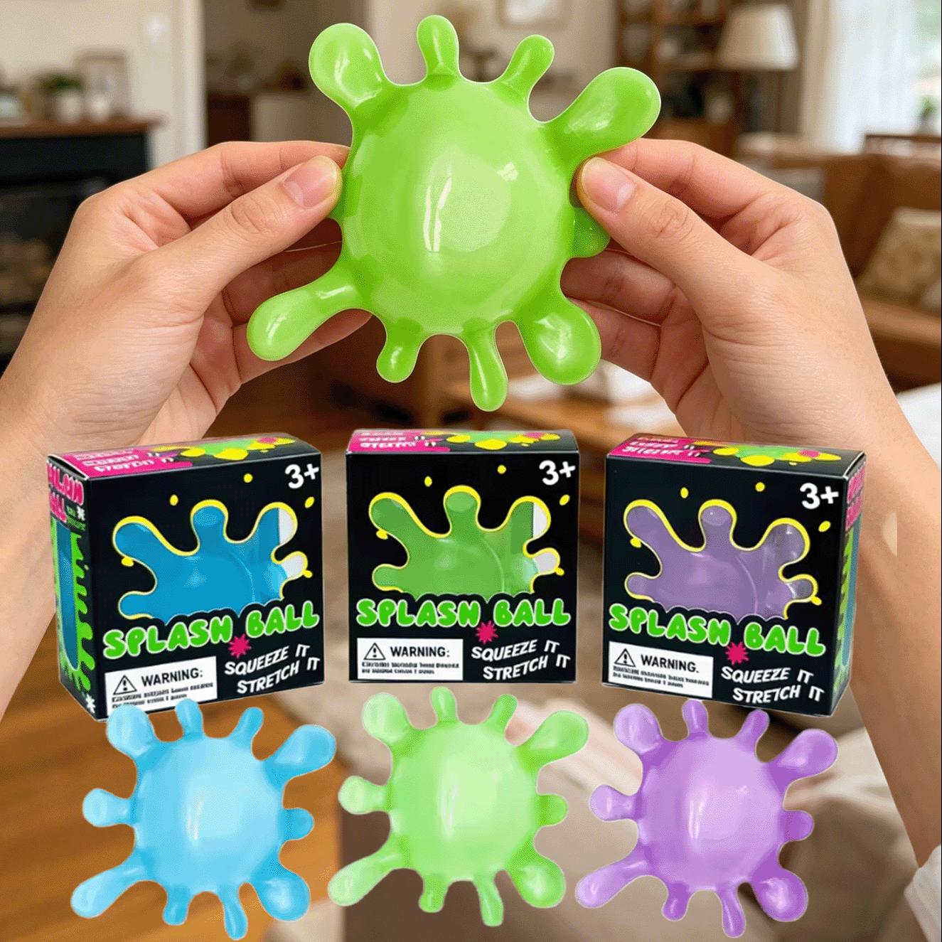 Topmix Splash Shaped Pinching Ball Slow Rebound Pressure Relief Ball Maltose Decompression Toy Squeeze Balls Blind Box Party Gif Toys