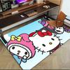 1pc Sanrio Melody Mermaid Printed Office Carpet Rectangle Rug Under The Table,Perfect Room Decor for Living Room, Bedroom, Kitchen, Non-slip Floor Mat