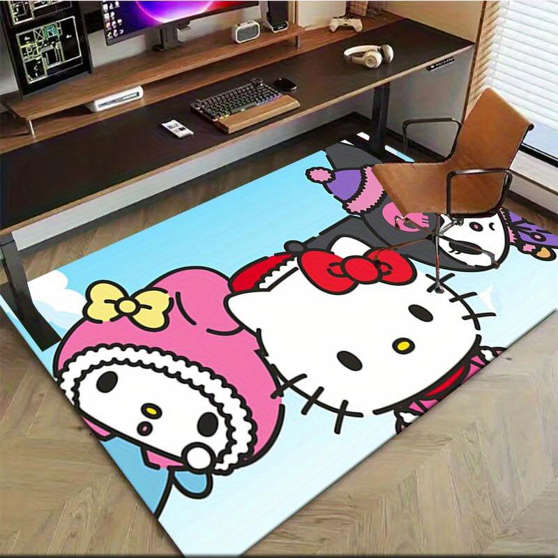 1pc Sanrio Melody Mermaid Printed Office Carpet Rectangle Rug Under The Table,Perfect Room Decor for Living Room, Bedroom, Kitchen, Non-slip Floor Mat