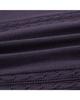 WORTHWHILE MOVEMENT Reverse Seam Cable Vest (Dark Purple)