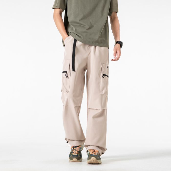 Men s Straight Leg Casual Pants Autumn Cargo Pants Loose Trousers Sports Jacket Pants M