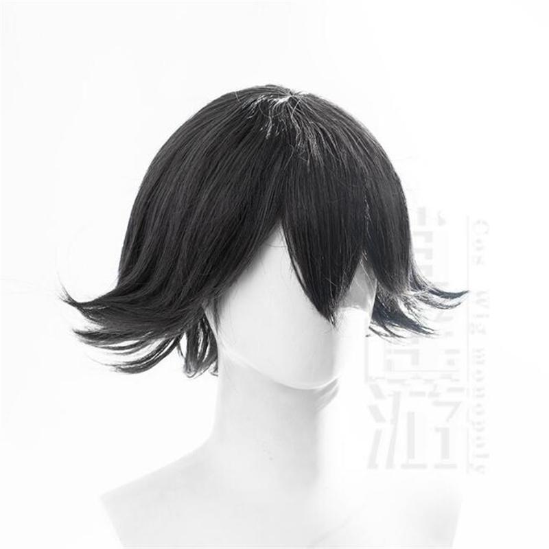 

Косплей парик Ранпо Эдогава Косплей Короткий 30 см Натуральный черный Термостойкие волосы Аниме Косплей Парики + Шапочка для парика One Size