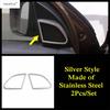 Front Pillar A Audio Tweeter Loudspeaker Sound Frame Decorative Sequ Cover Trim For VOLVO XC60 2012 - 2017 Metal Accessories