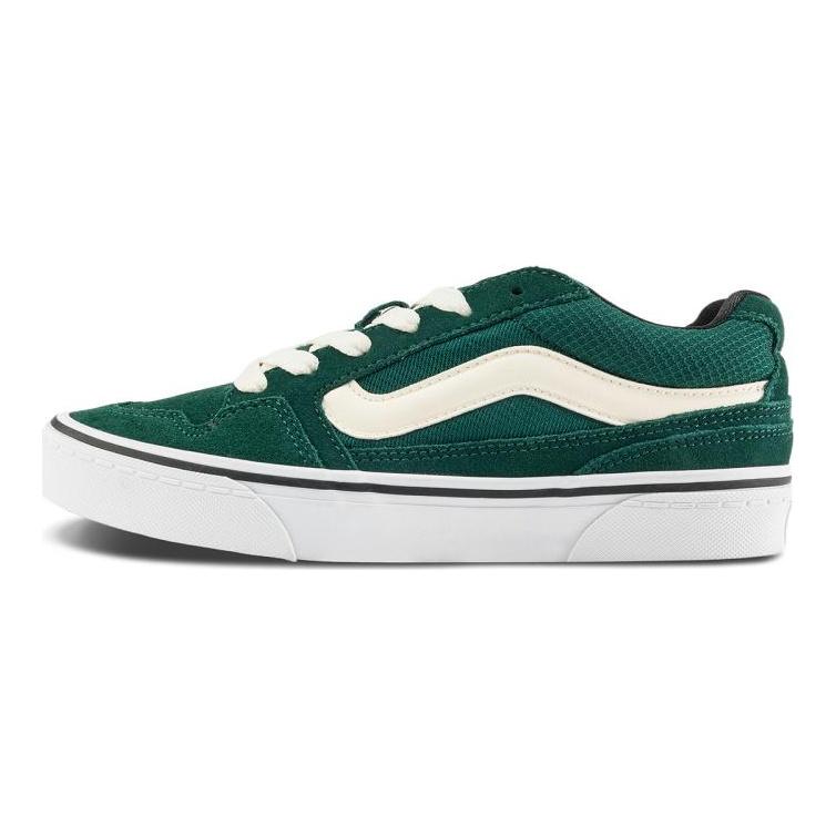 Vans Caldrone Low Top Skateboard Shoes Women's Green Sneakers VN0007P9EME