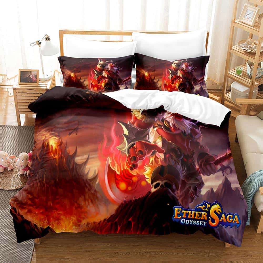 Novo Jogo Ether Saga Odyssey Conjunto de Cama Solteiro Solteiro Grande Queen King Size Jogo de Cama Adulto Criança Quarto Conjuntos de Capa de Edredom Têxtil para Casa