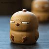 Yixing Handmade Sculpture Purple Clay Tea Pet Chicken Statue Ornaments Desktop Decors Crafts Chinese Zisha Tea Set Decoration