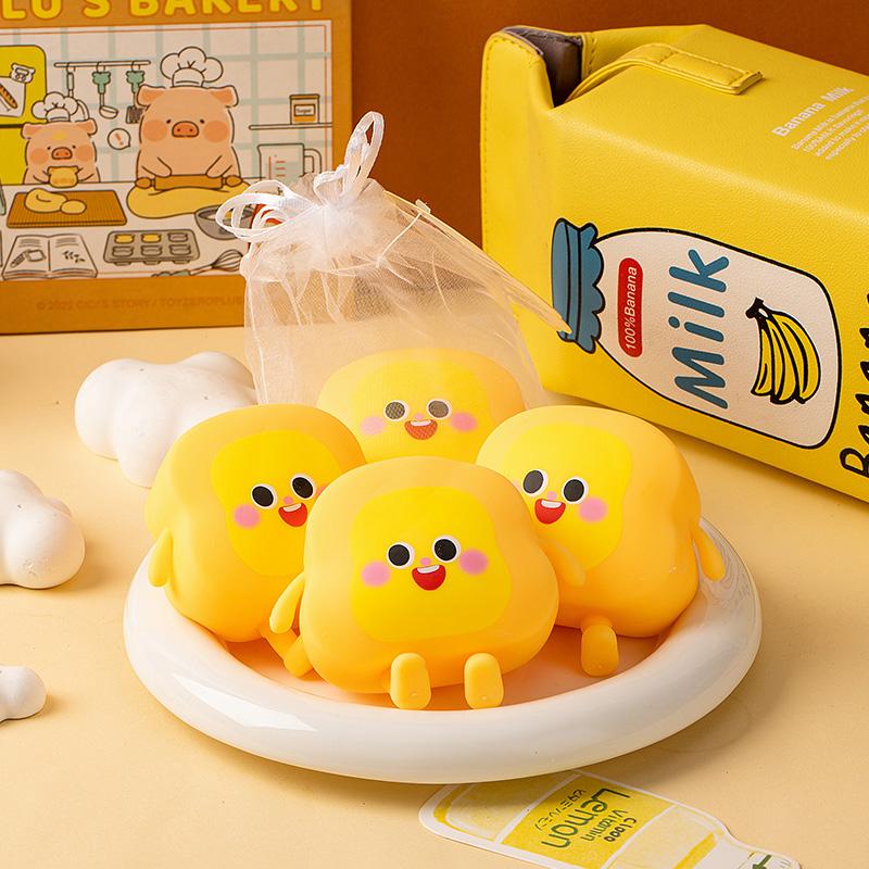 Super Soft Bread Man Anti Stress Squishy Toys Slow Rebound Venting Balls Sensory Squeeze Fidget Toy For Adults Kids Party Favors