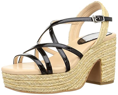 

JILL STUART SHOE Women s Raffia-Style Platform Sandals, Size 6505 BE, Size 23.5 cm, E