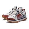 Li Ning Wowls Cushioning Rebound Mid top Basketball Shoes Men's White Umber ABBQ007-1