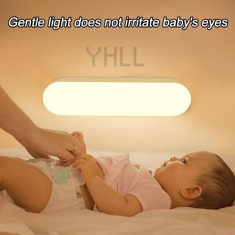 Nattlampor Trådlös LED Rörelsesensorlampa USB Uppladdningsbar Magnetisk För Garderobsrum Klädkammare Kök Gång Rördetektor Glödlampa