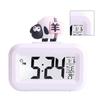 Electronic Clock Cute Cartoon LED Screen Desktop Electronic Alarm Data Time Calendar Temperature Clock