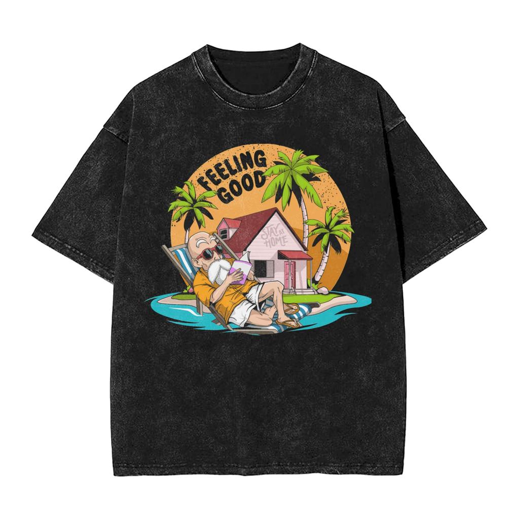 Goku X Vegeta Super Saiyan Washed T Shirts Streetwear Hip Hop Vintage TShirt Dragon Ball Z Tees Men 100 Cotton Oversize Summer