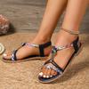 Fashionable Lightweight Large-size Beach Sandals for Women In Summer New Round Toe Comfortable Open-toe Casual Sandals