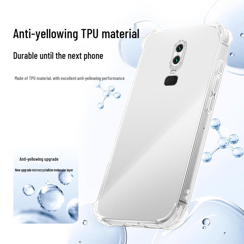OnePlus 6T Transparent Airbag Anti-drop TPU Case