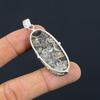 925 Silver Oval Turritella Agate Gemstone Bezel Wedding Daughter Elegant Pendant