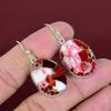 Kingman Red Mohave Copper Turquoise Earrings Awesome Gemstone Earring Elegant Jewelry 925 Sterling Silver Earring Handmade Earring for Gifts
