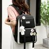 4 Pcs Sets Canvas Schoolbags Women Backpack Canvas Kids for Teenage Girls Primary School Bag College Student Laptop Backpacks