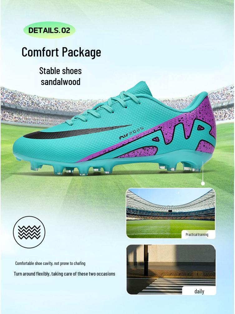 Футбольні бутси Ronaldo AG TF для дорослих та молоді: Чоловічі та жіночі професійні довгі шипи для тренувань