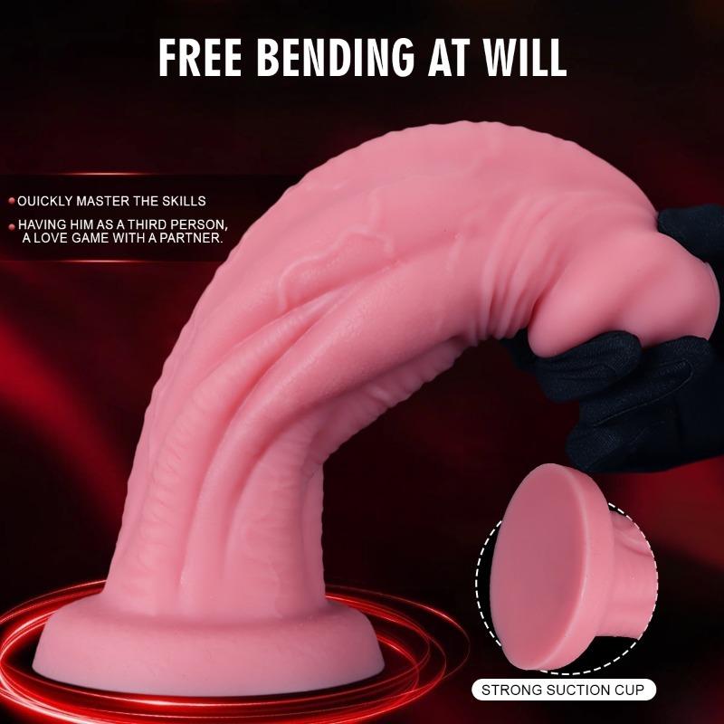 Large Muscle Texture Realistic Dildo - Eggless Design for Female Masturbation & Male Anal Play