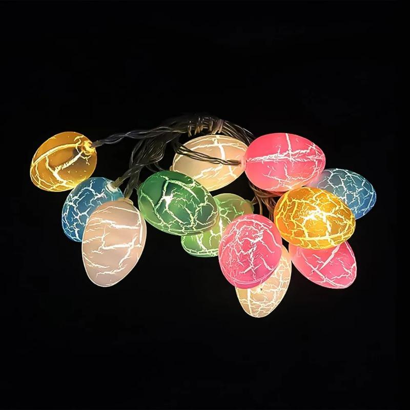 Easter Eggs Light Strings 40 LED Battery Operated Easter String Lights Pastel Lights for Easter Party Indoor Decorations 581