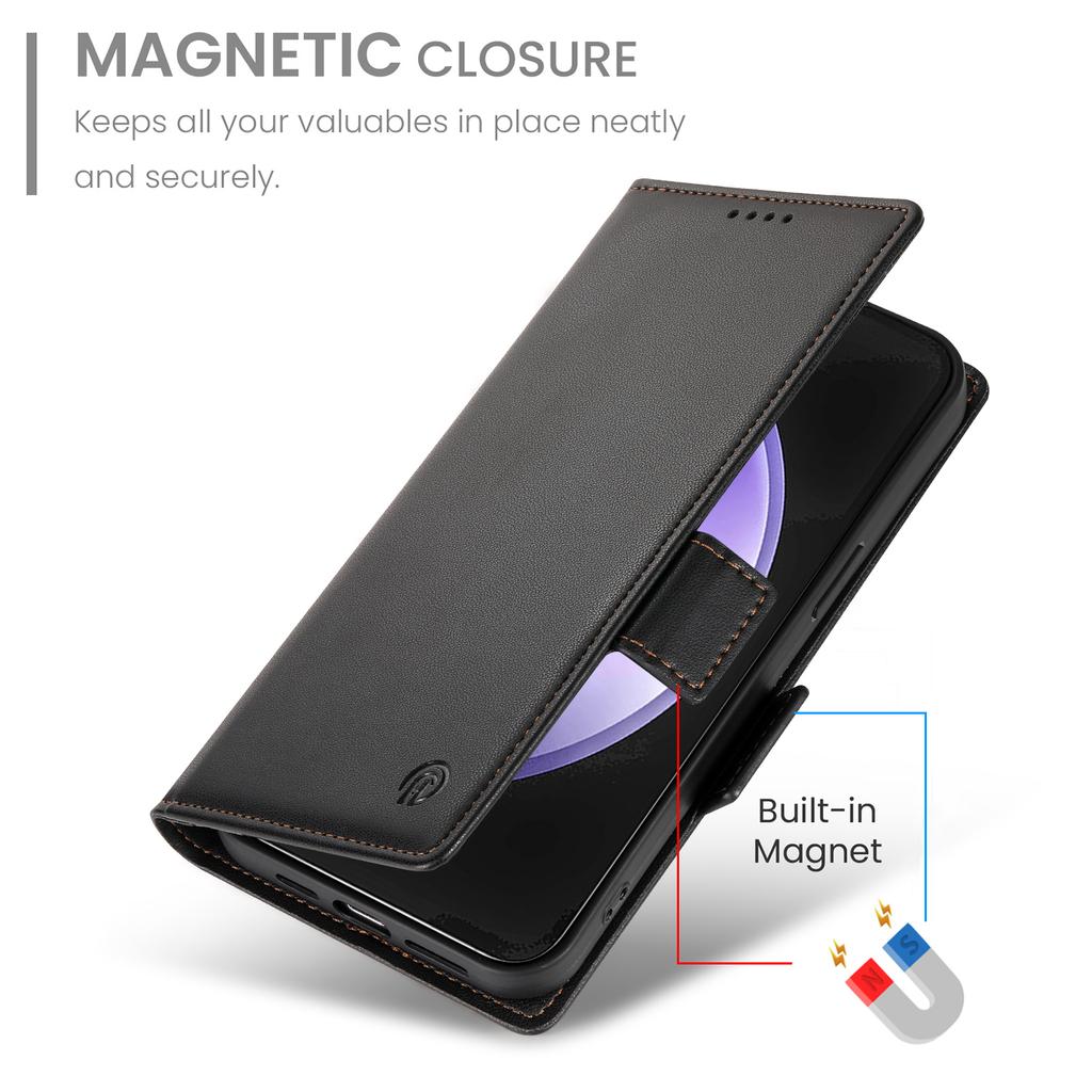 For Samsung Galaxy S25 FE Stand Case PU Leather Wallet Phone Cover