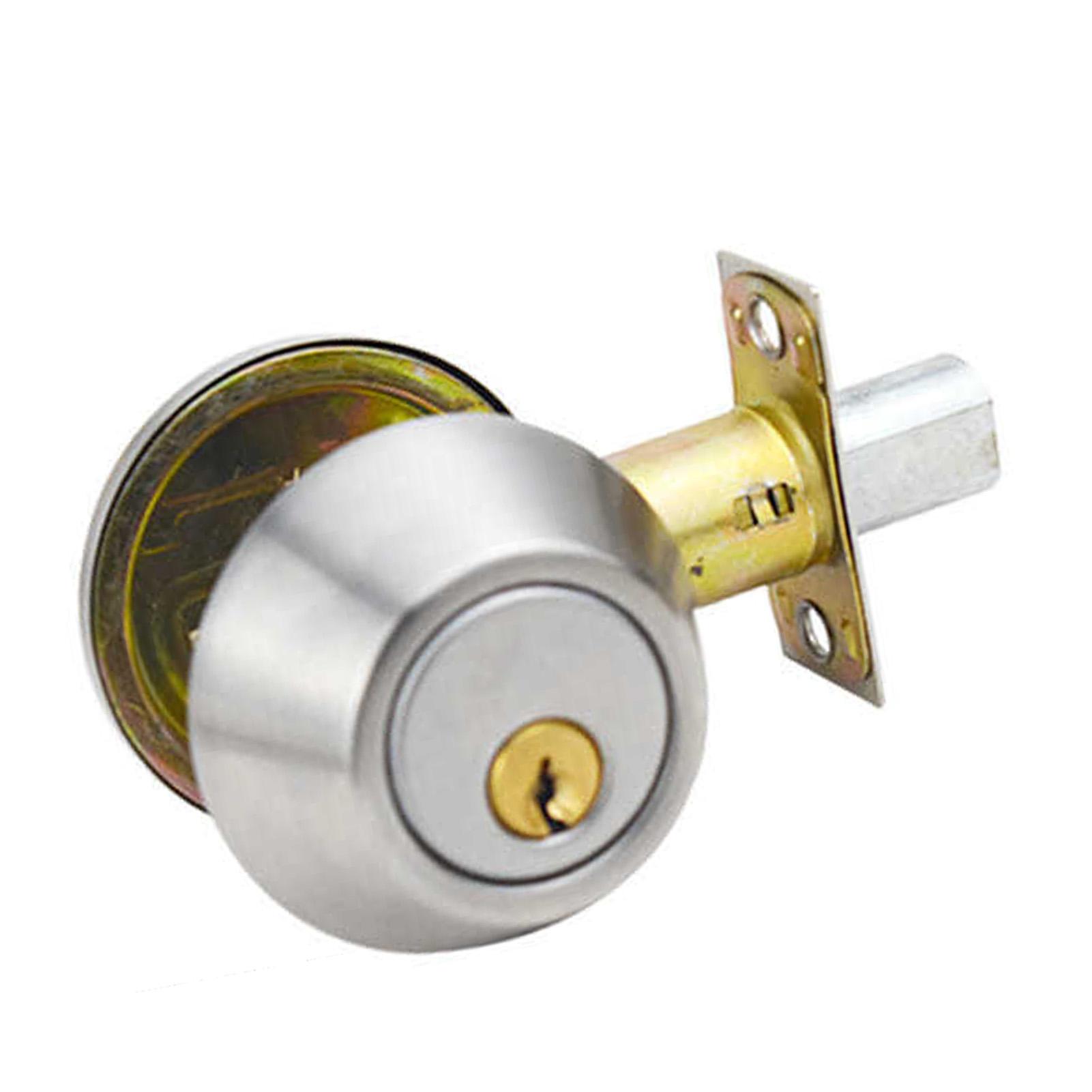 

Ball Door Knob Universal Protection Classic Entrance Keyed Interior Door Knob for Home Use Silver серебряный
