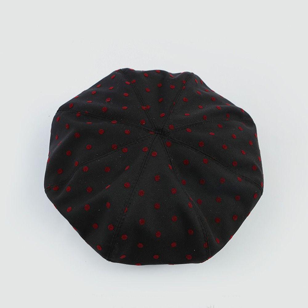 Versatile Painter Berets Korean Beanie Cap Vintage Polka Dot Berets  Female