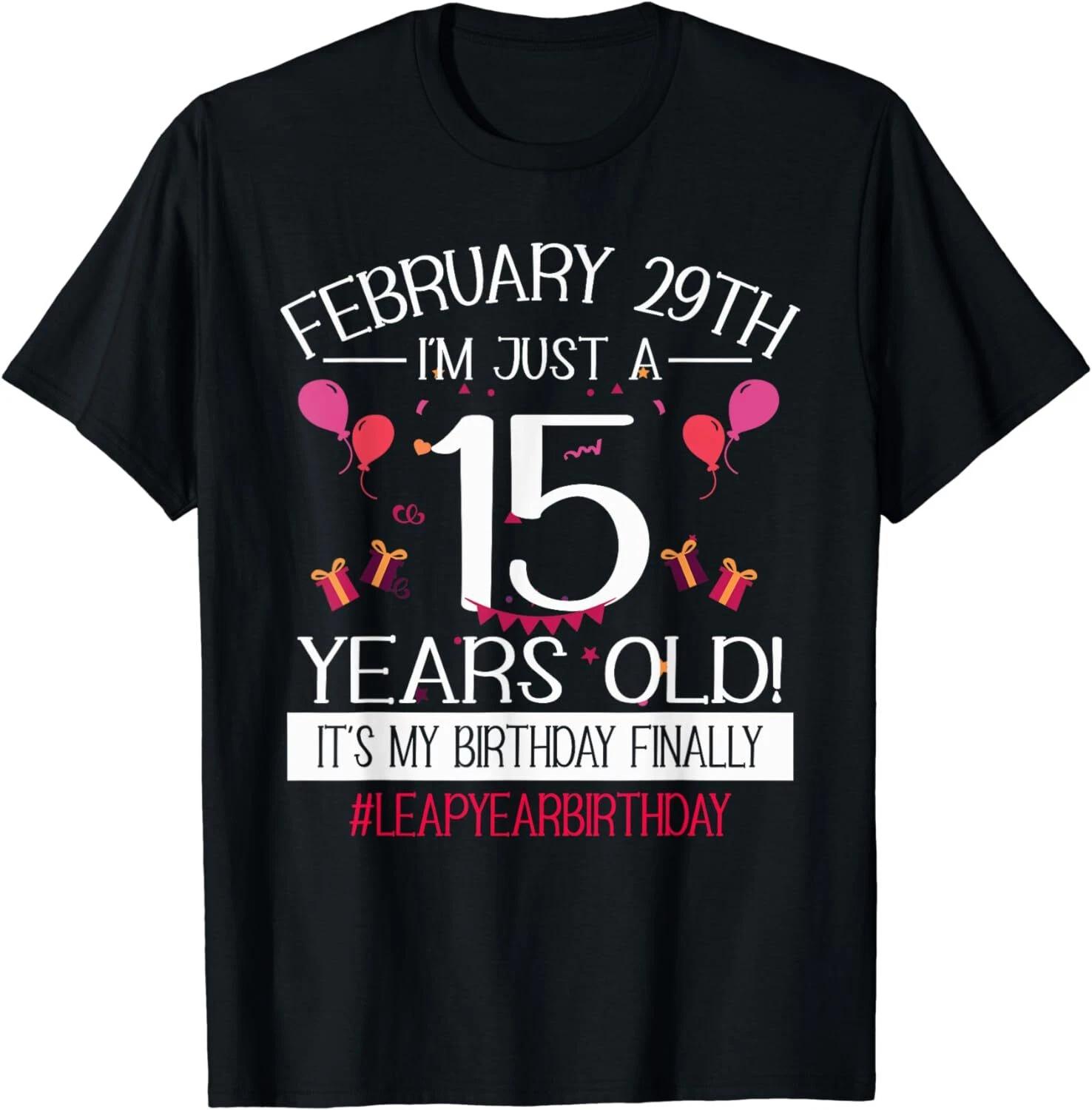 Feb 29th Birthday Leap Year 60th Birthday Gifts 60 Years Old Gift Unisex T-Shirt M