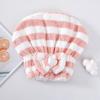 1ks Roztomilá mašle s proužkem Čepice do vlasů Kouzelná sprchová čepice z mikrovlákna Ručník Čepice do koupele Čepice na suché vlasy Rychleschnoucí Soft pro Lady Turban Head