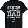 Senior Badminton Dad Class Of 2025 Graduate T Shirt S 5Xl