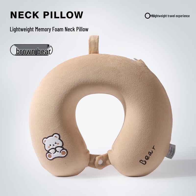 YIXI Cartoon Memory Foam Travel Neck Pillow