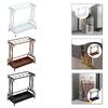 Compact Umbrella Stand with Drip Tray, Multifunctional And Metal Storage for Hotel Entrance.