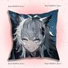 Game Tomorrow Ark A-Arknights Anime Pillow Case Anti-dustmite Pillowcase Invisible zipper silky short plush Sofa cushion cover