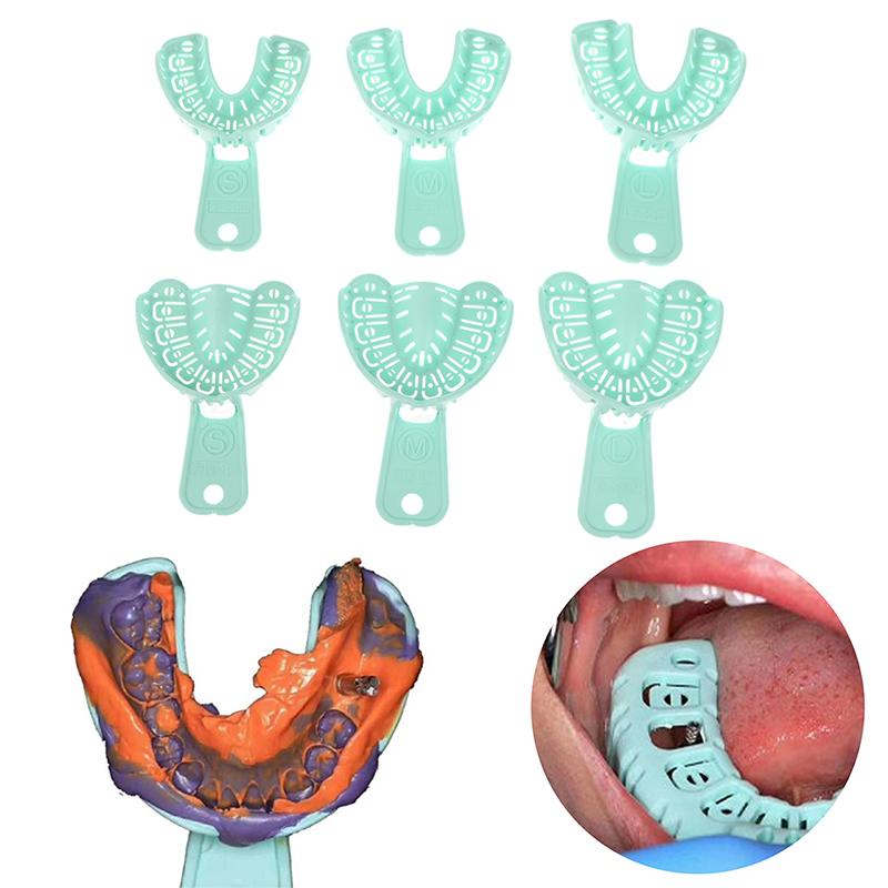 

6 шт. набор маленьких, средних и больших лотков для оттисков стоматологических автоклавируемых имплантатов