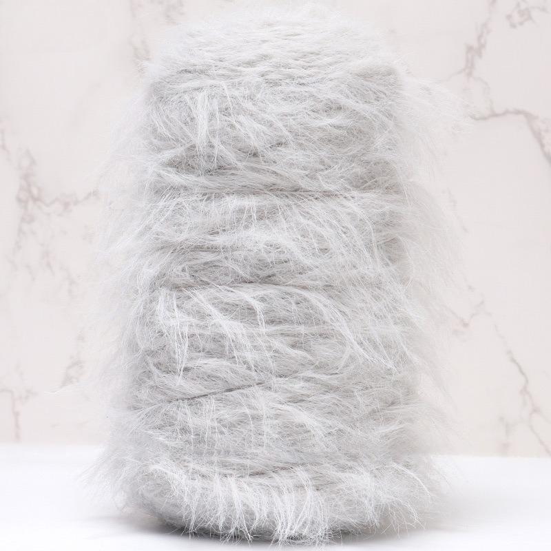 8cm Faux Mink Long Fur Hand Knitting Yarn DIY 500g Solid Color Soft Skin-Friendly Handmade Knitted Shawls Scarf Hat Yarn