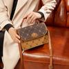 W.D.POLO New Summer Fashion All-match Handbag Old Flower Bag High-end Bag Women's Messenger Bag 2021-29