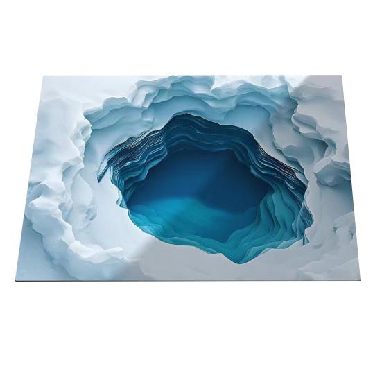 Optical Illusion Floor Mat 3D Bottomless Pit Entrance Hole Area Rug Realistic Rug Non-Slip Doormat