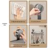 Sliding Suction Cup Kitchen Hooks: No-Drill Aluminum Wall-Mounted Spatula Storage Rail
