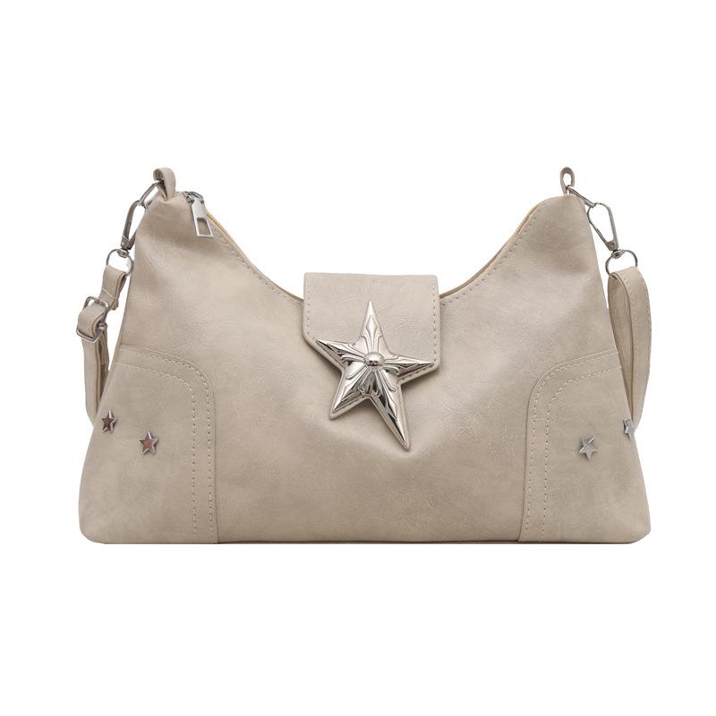 Summer Spice Girls Underarm Bag Ladies 2025 New Trendy Folded Large Capacity Shoulder Crossbody Bag Premium Sense Tote Bag