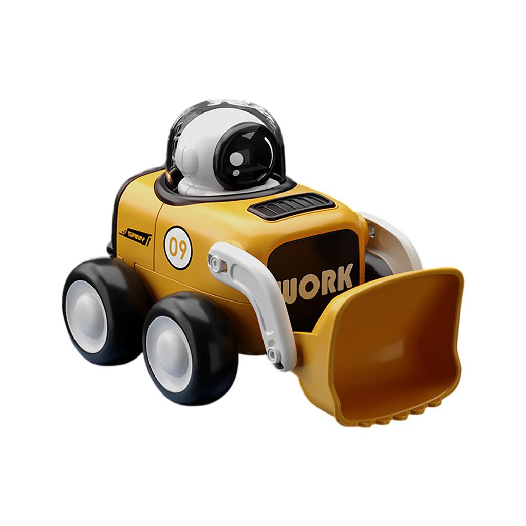 Press The Whistle Astronaut Car Engineering Vehicle Excavator Bulldozer Toy Car