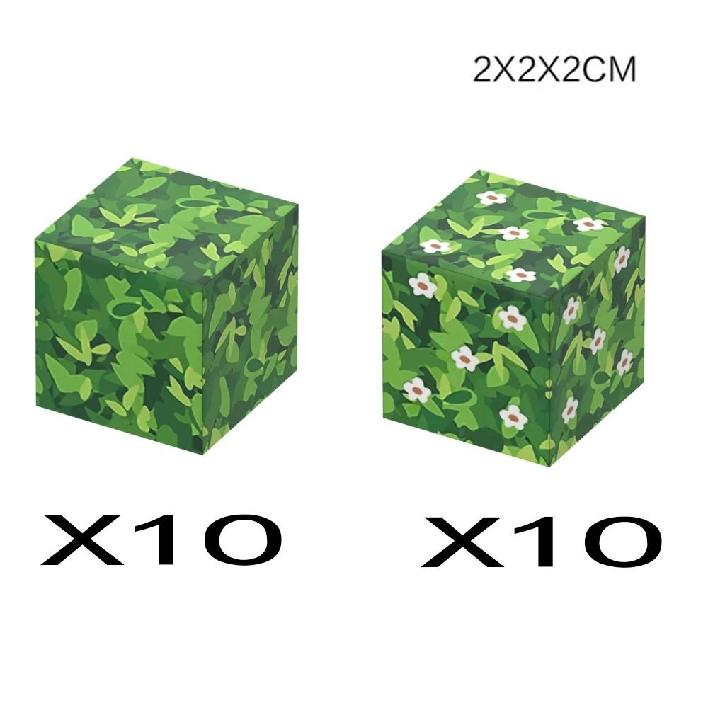 Animal Wheat Block Scene Building Mine World Magnetic Base Plate Magnetic Building Block Toys Children's Toys Gift DIY 2CM X045