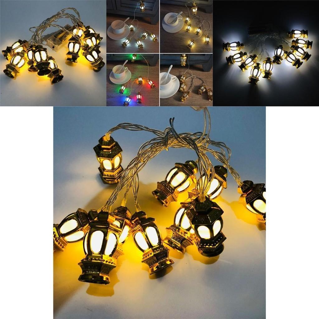 Exquisite Ramadan Eid Mubarak Lantern Led Fairy String Light Hanging Decoration