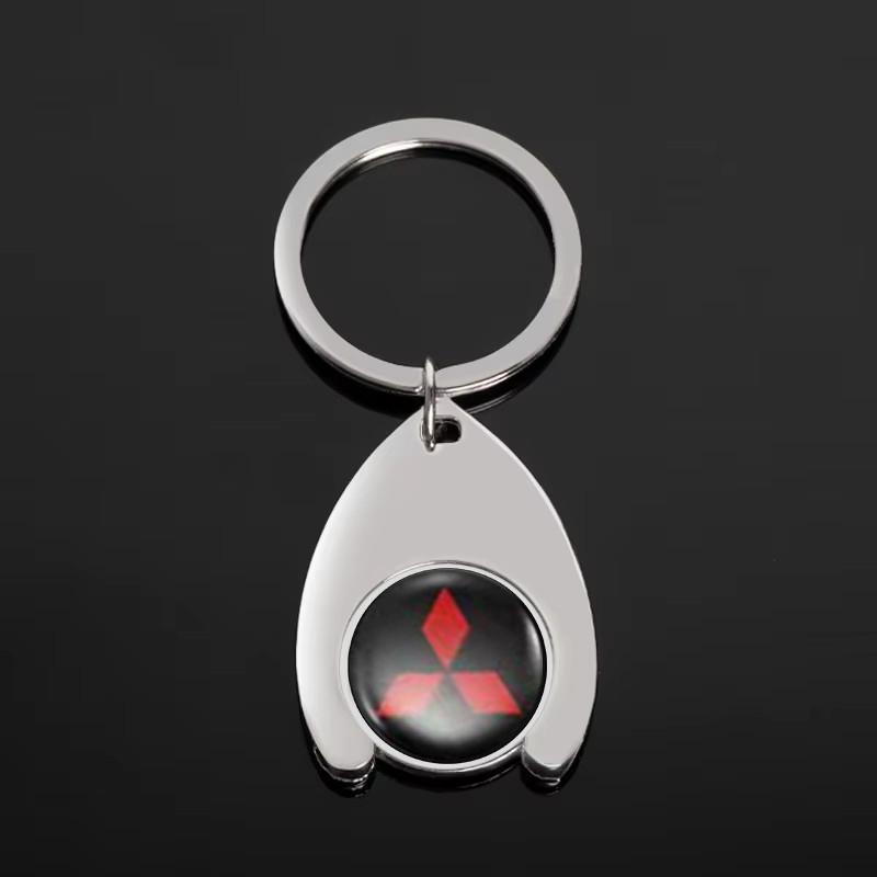 

Metal Car Keyrings Pendant Key Chain Holder for Mitsubishi Xpander Eclipse ASX EVO Lancer Montero Mirage Outlander Accessories серебряный
