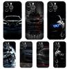 Cool Sports Black Car Phone Case for iPhone 16 15 14 13 12 Pro Max Cover Transparent for iPhone 11 Pro Max 7 8 Plus XS XR Bags