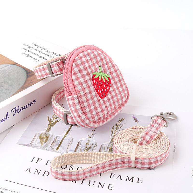Dog Leash Small Dog Undershirt Chest Strap Teddy Anti-Breakaway Dog Walking Leash Small And Medium-Sized Pets Applicable